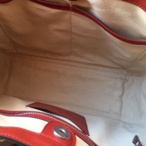 Longchamp Heritage Roseau Large Rust Leather Tote - Picture 6 of 8